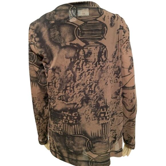 Chico's Sheer Printed Cardigan and Tank, Size 2 - Picture 5 of 7